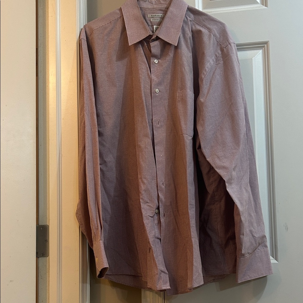 Van Heusen Men's Purple Button-Down Shirt